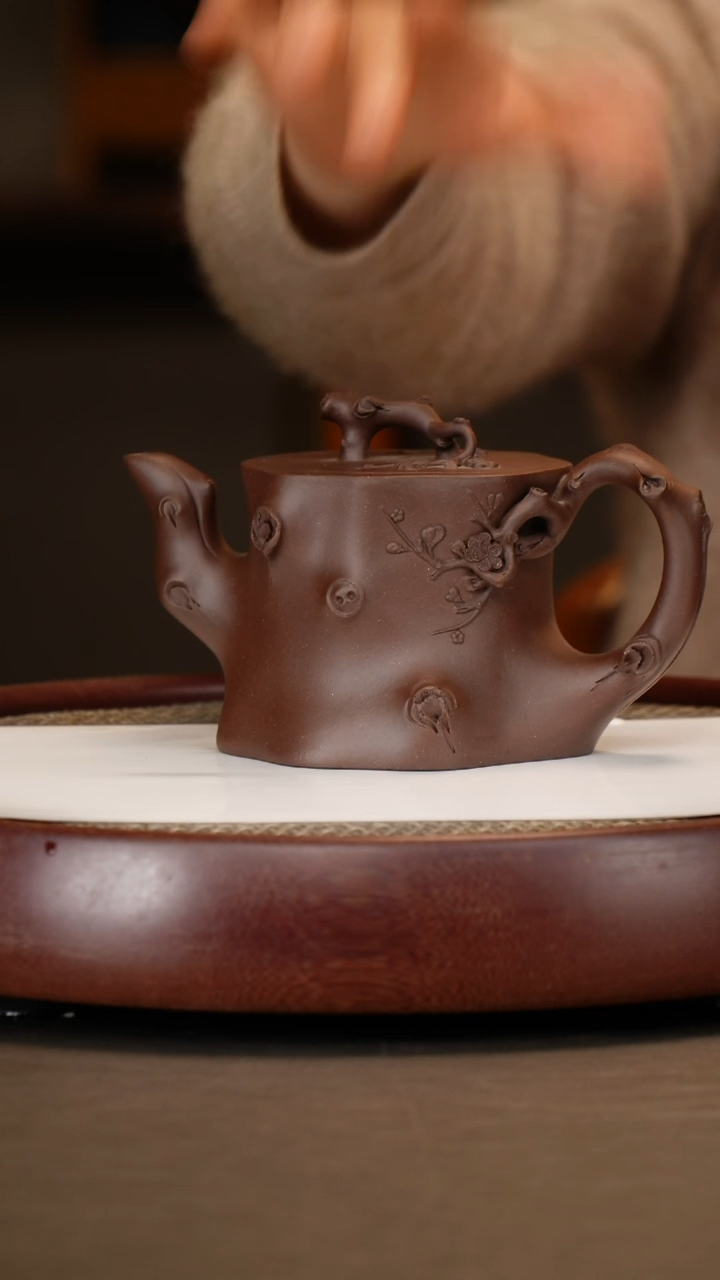 【闪购商品】紫砂茶壶【薛锋】紫泥梅桩   500CC