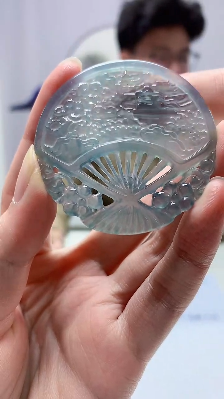 【闪购商品】定制翡翠未镶嵌4688zm-毛货挂件29山水