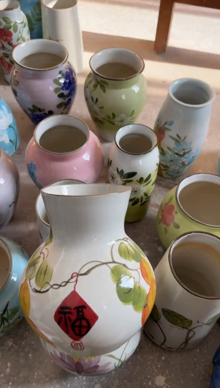 瓶瓷景德镇手绘花瓶