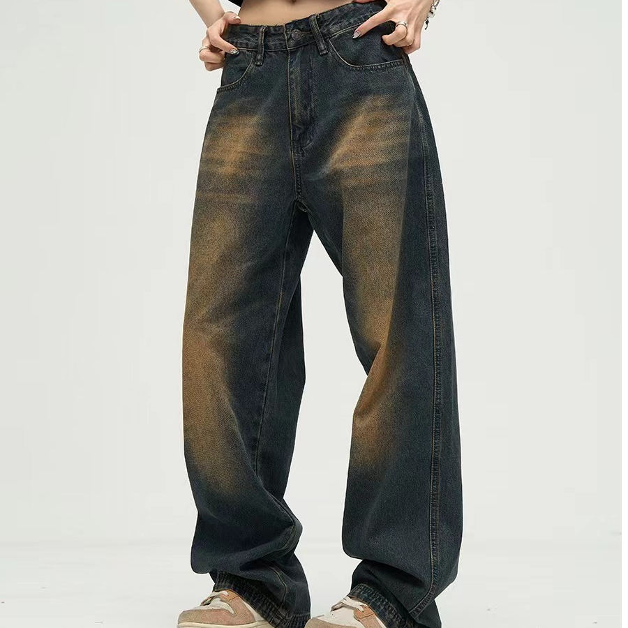 直播间过款个性休闲牛仔裤