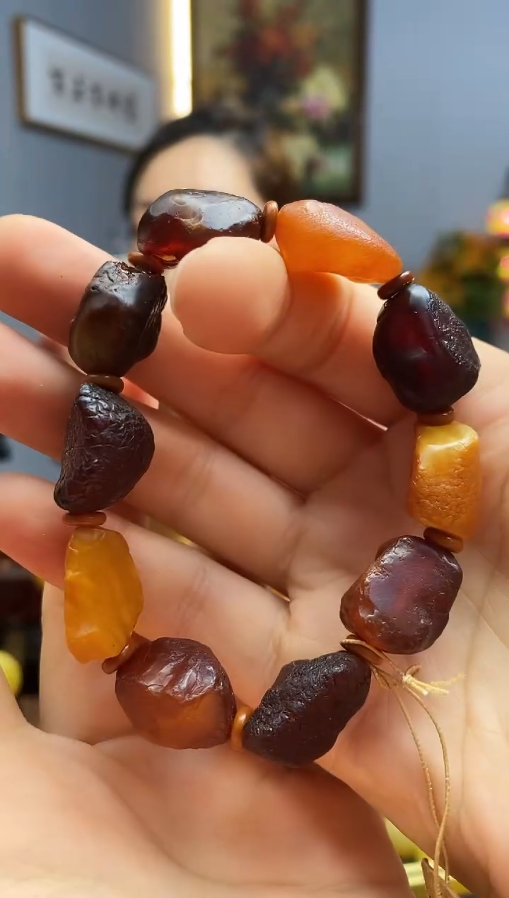 手链琥珀未镶嵌手串