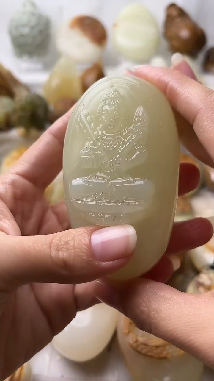 石材古青石棉纹正常不退换虚空藏