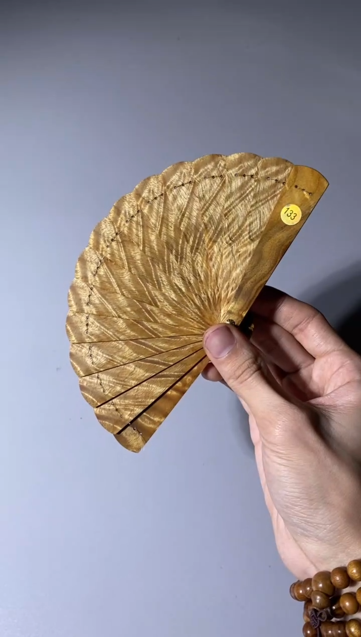 【闪购商品】金丝楠133号10cm金丝楠迷你扇