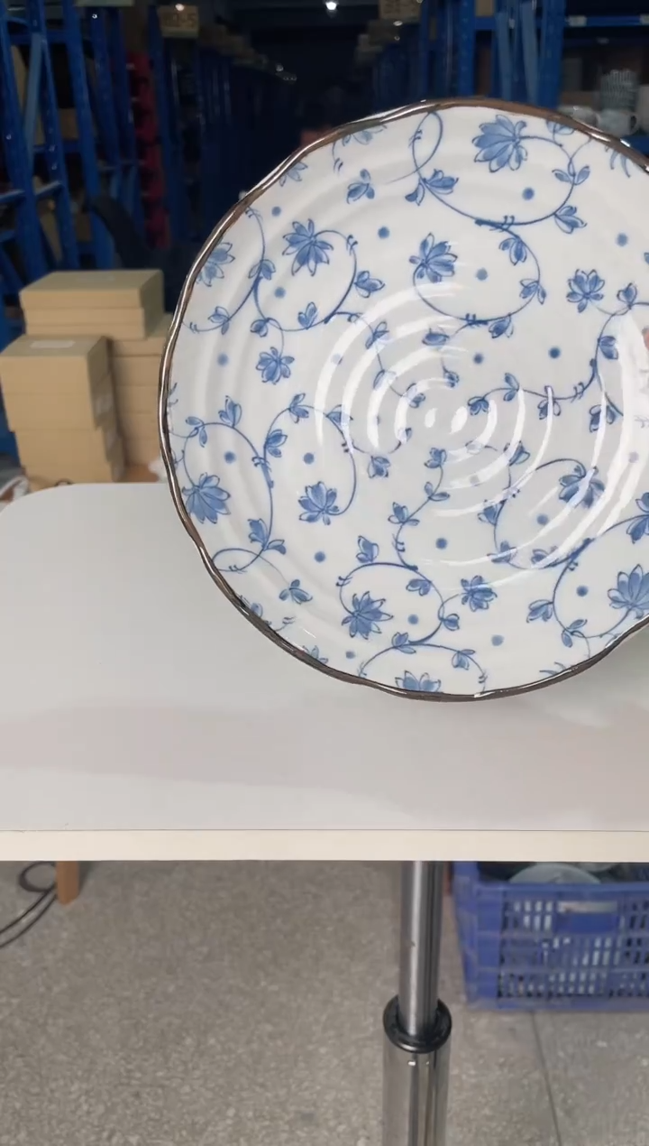 陶瓷蔓唐草【1支】8.6英寸深盘