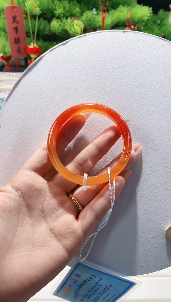 【闪购商品】玛瑙/玉髓手镯未镶嵌85-54.5