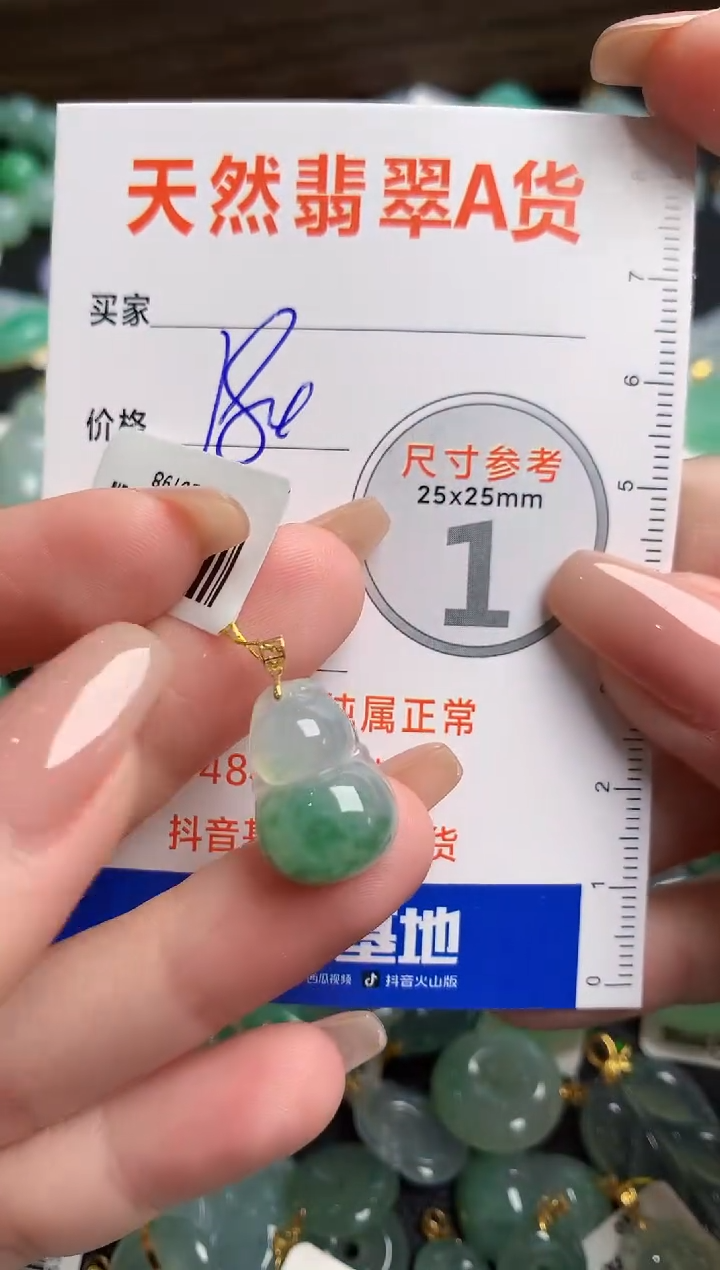 【闪购商品】翡翠颈饰18K金镶嵌1017593589