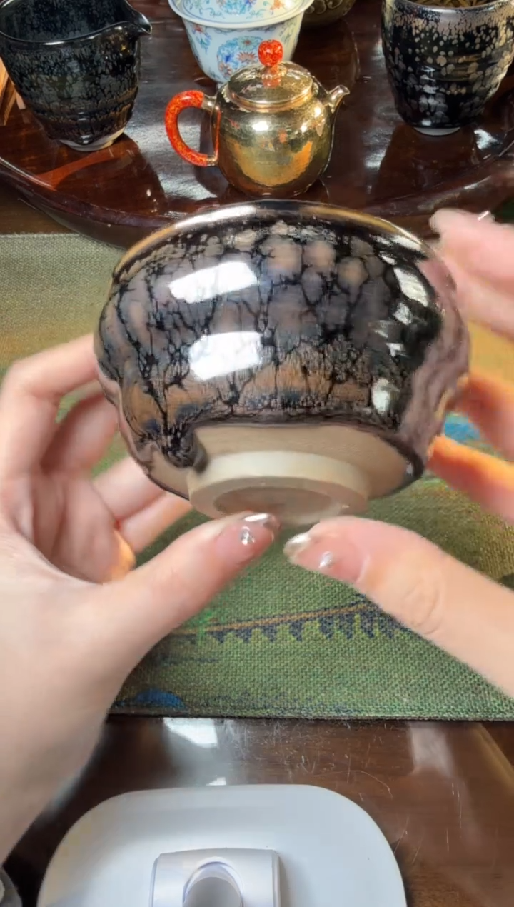 茶盏阙梅娇水墨牡丹9