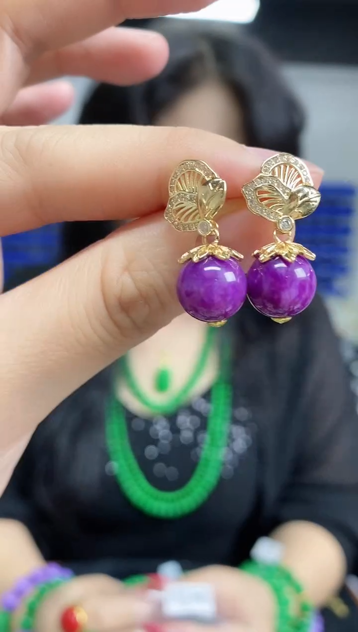 苏纪石（舒俱来）未镶嵌耳钉闪购链接 多样性发其一颜色微差