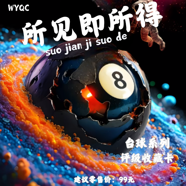 WYQC 台球器材收藏卡（定制商品 不退不换）