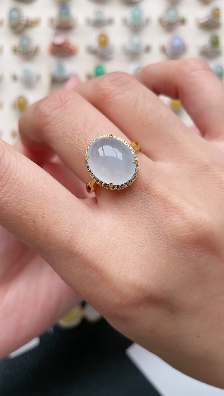 【闪购商品】翡翠戒指银S925镶嵌1111