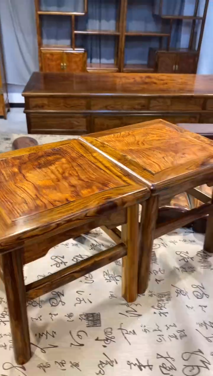 花梨木类海南黄花梨富贵凳