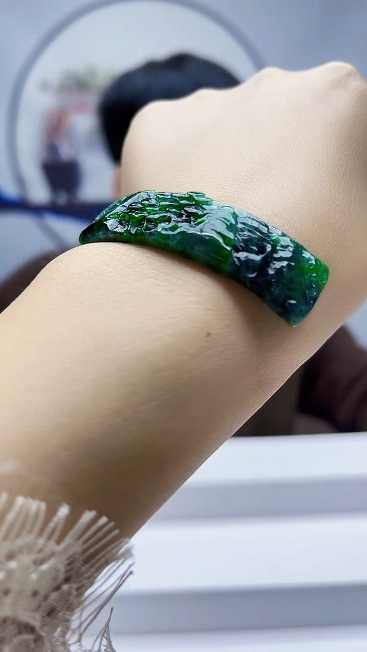 未镶嵌定制翡翠毛货挂件22