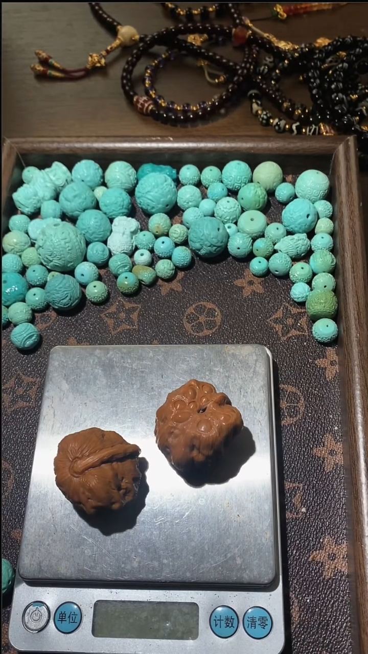 吊坠文玩核桃027蛤蟆头一道筋雕刻莲蓬