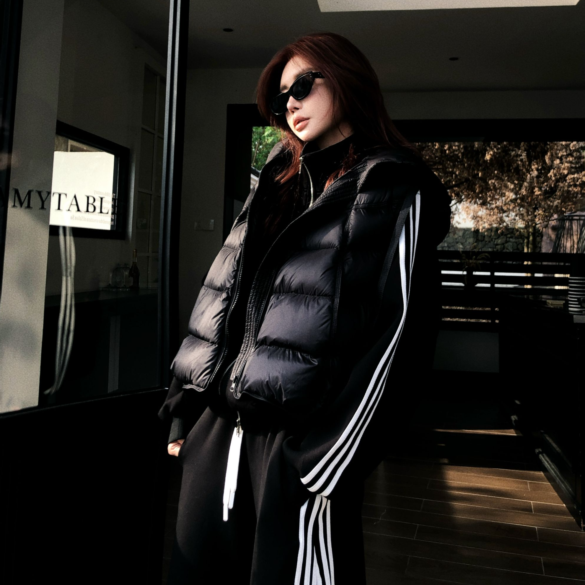 婉君W【元英马甲】新国标90白鸭绒 90绒子含量羽绒马甲LWJ25C3C3053