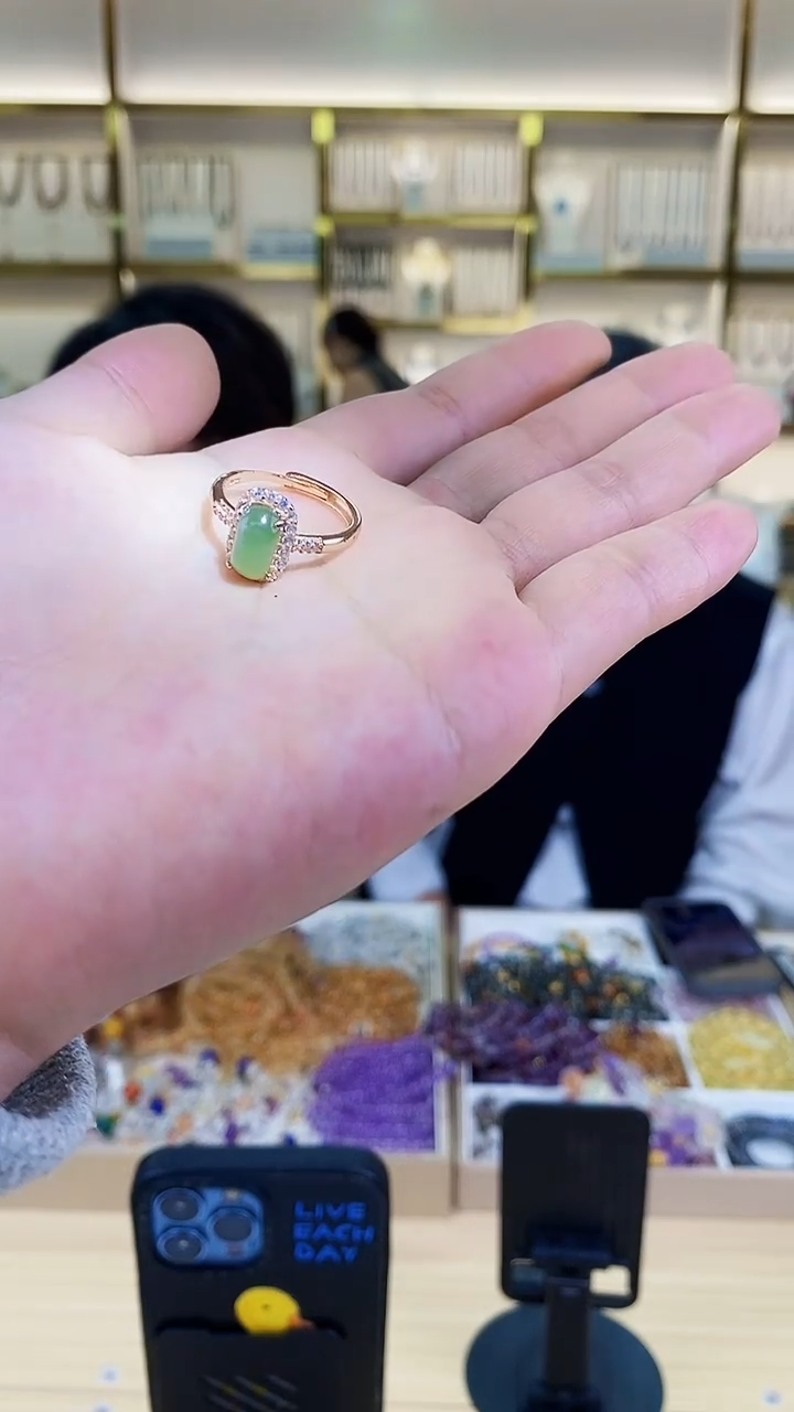 【闪购商品】和田玉戒指库存有限售完即止银S925镶嵌 