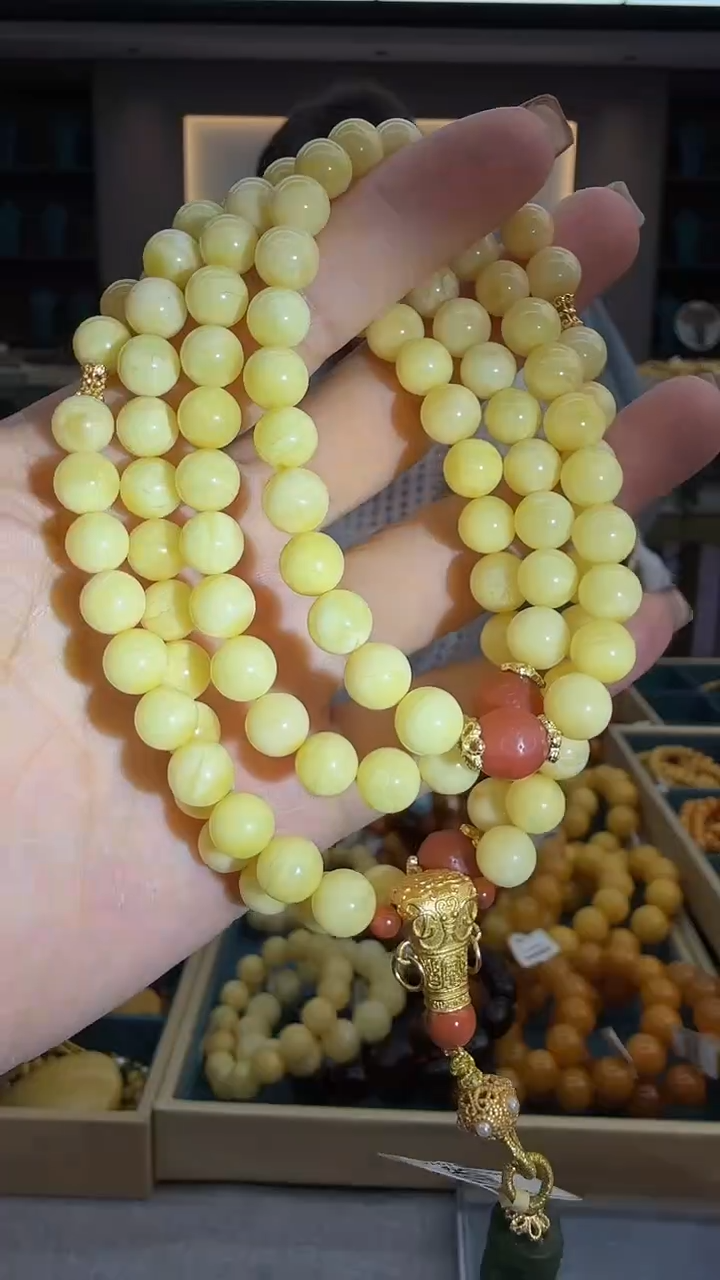 琥珀颈饰未镶嵌49假一罚三