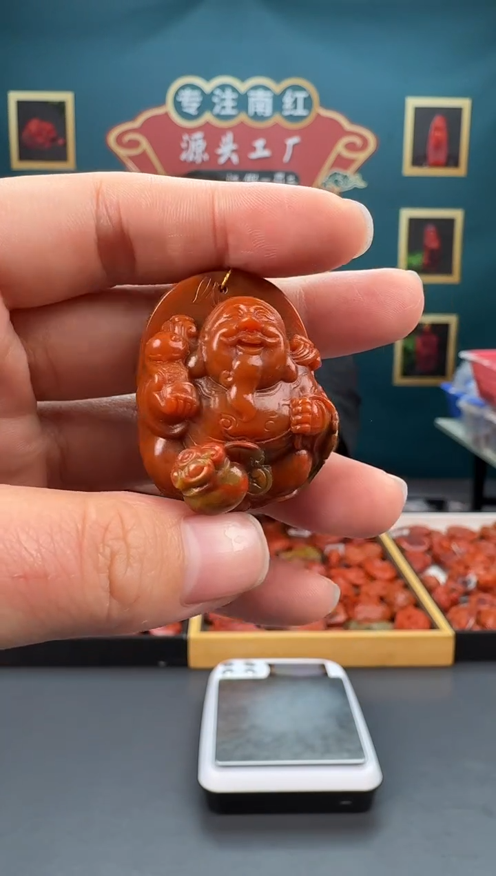 南红玛瑙未镶嵌雕刻027ZB0326产品一个