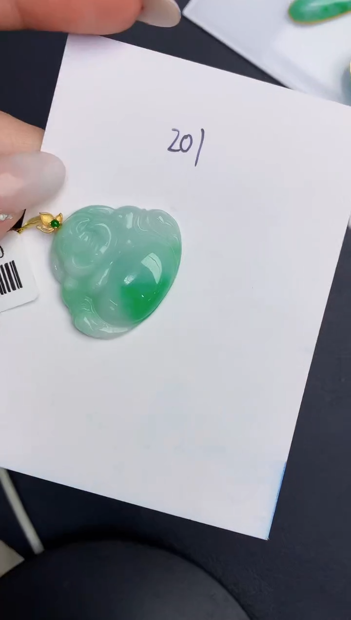 【闪购商品】翡翠颈饰18K金镶嵌000000000000