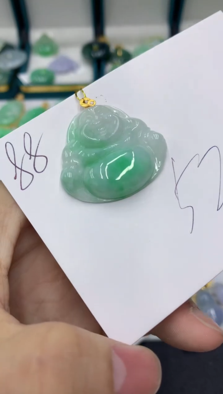 【闪购商品】翡翠颈饰18K金镶嵌号链接11111