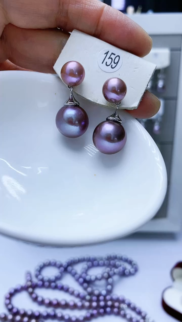 【闪购商品】淡水珍珠耳饰银S925镶嵌159