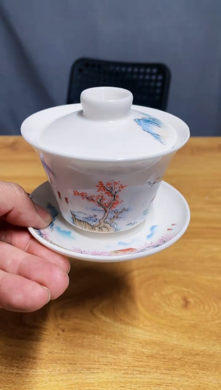 【闪购商品】【瓷心匠物】直播间福利桃花盖碗