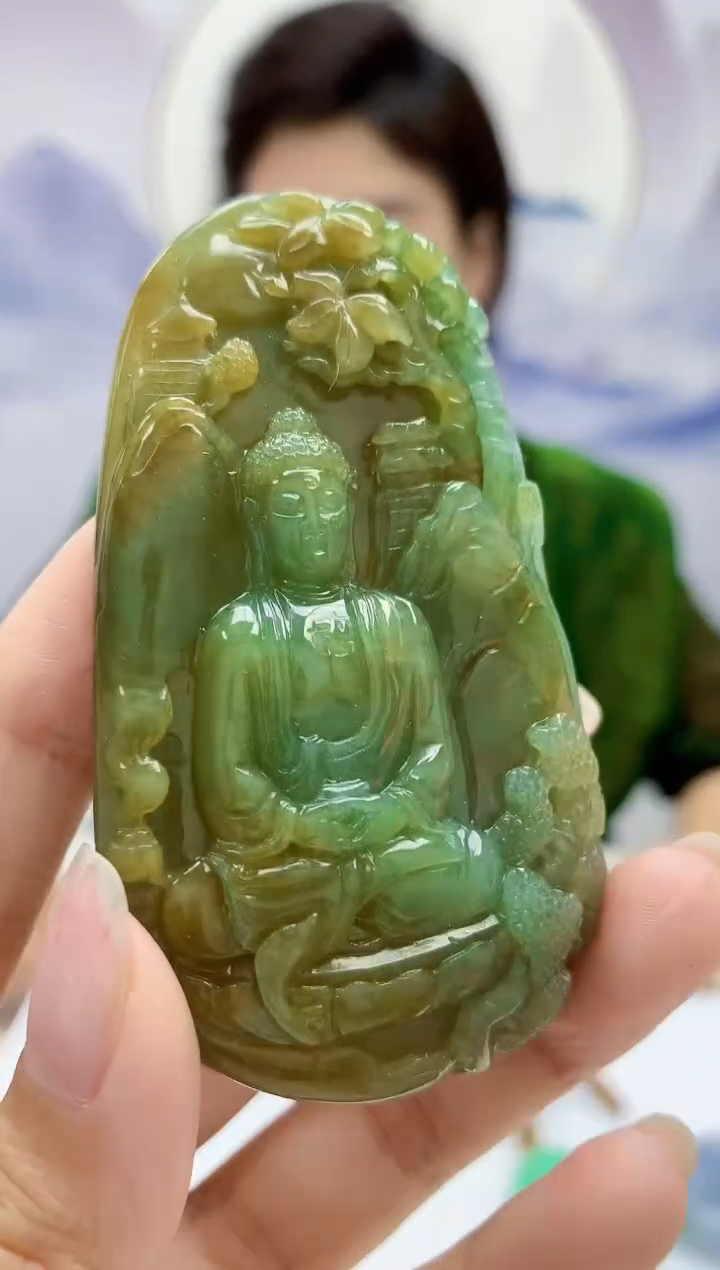 定制翡翠未镶嵌4829xx-毛货挂件80