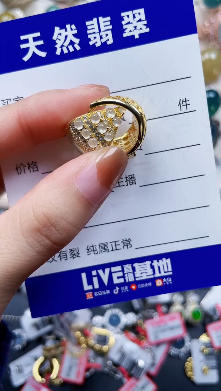 银S925镶嵌翡翠耳饰124