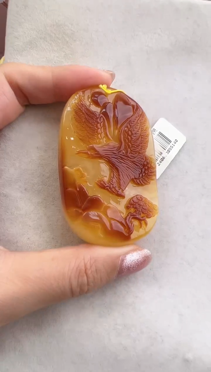 【闪购商品】琥珀裸石未镶嵌10122116-吊坠