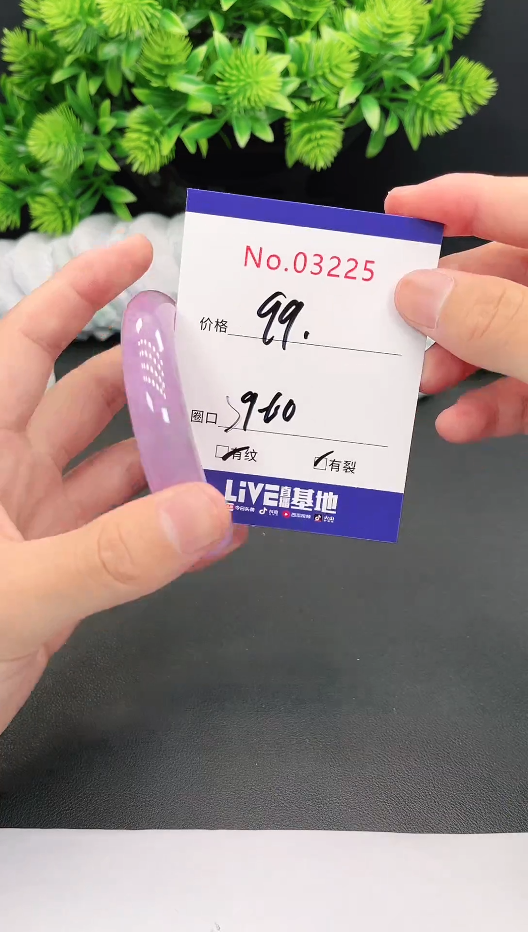 未镶嵌手镯翡翠3225
