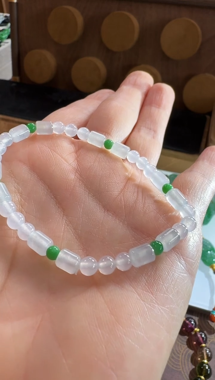 未镶嵌手链翡翠手串