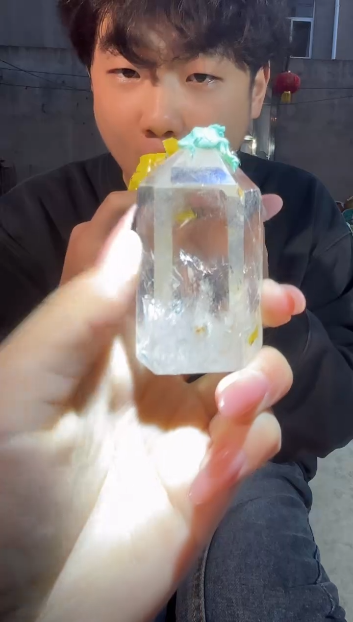 摆件未镶嵌水晶蓝针 882