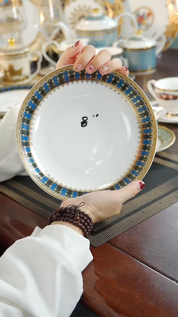 瓷片8英寸菜盘1个