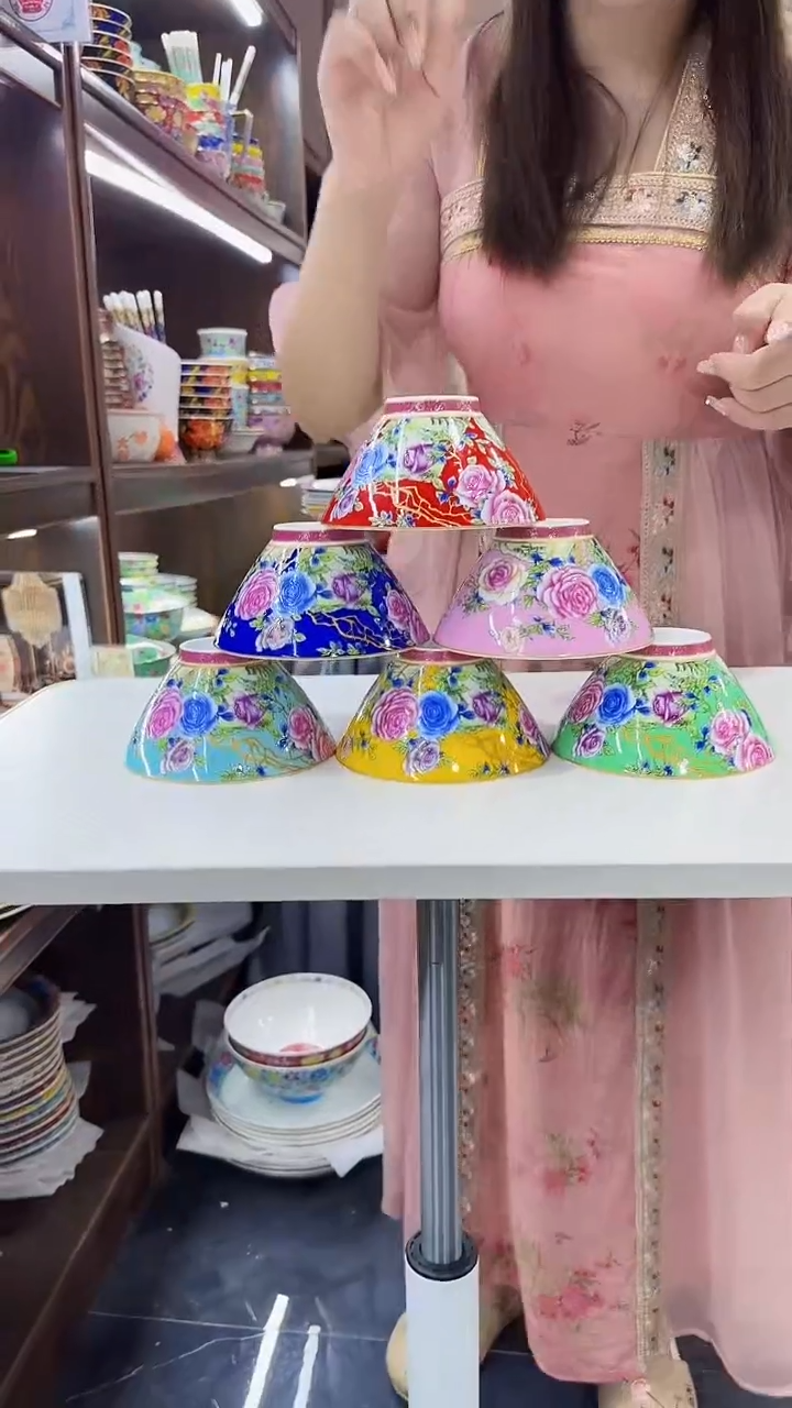 瓷片5英寸饭碗6个景德镇餐具