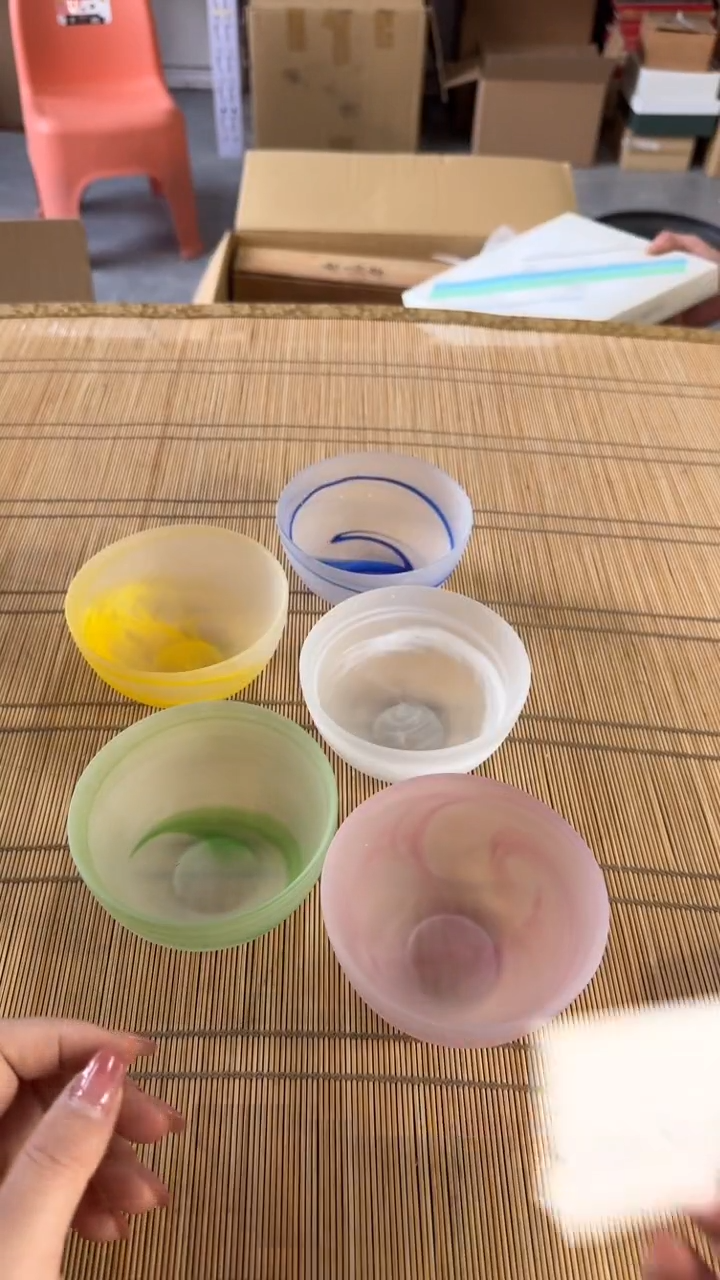手工艺品琉璃茶杯052中古物品默认微瑕非全新