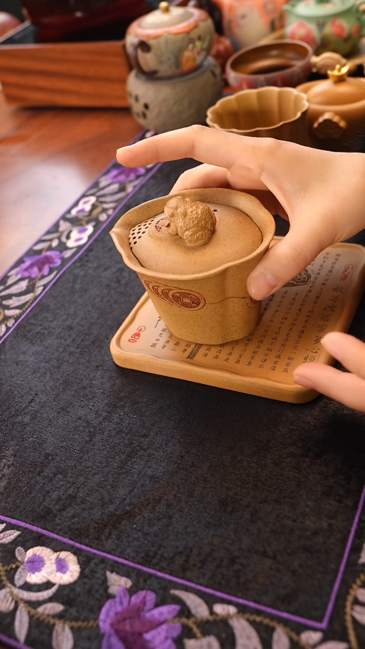 茶壶紫砂黄段手抓