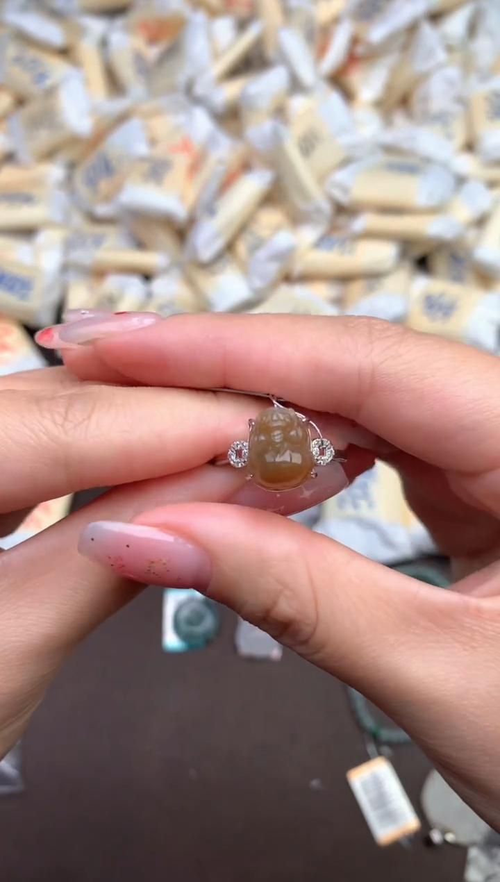 【闪购商品】翡翠戒指银S925镶嵌—