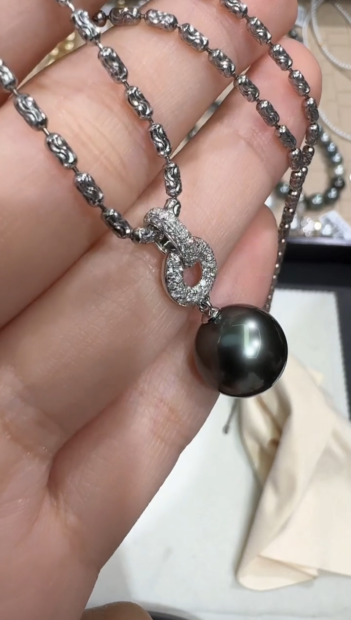 【闪购商品】海水珍珠吊坠18K金镶嵌X0225-532-145/18k