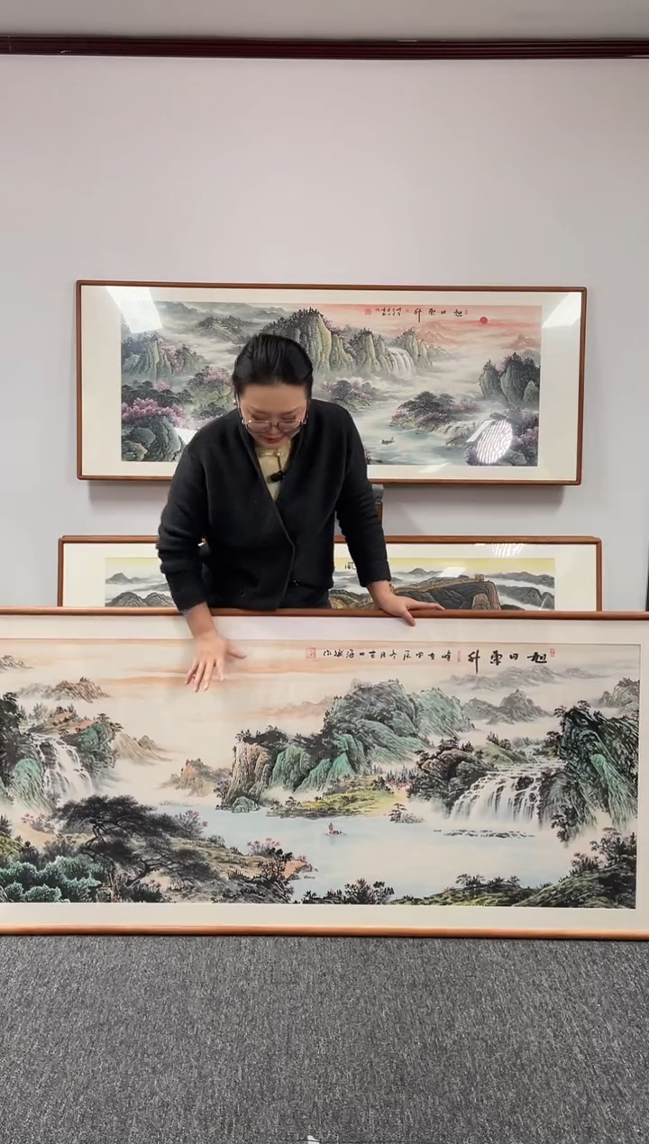 【闪购商品】国画旭日东升210*80绘画作品