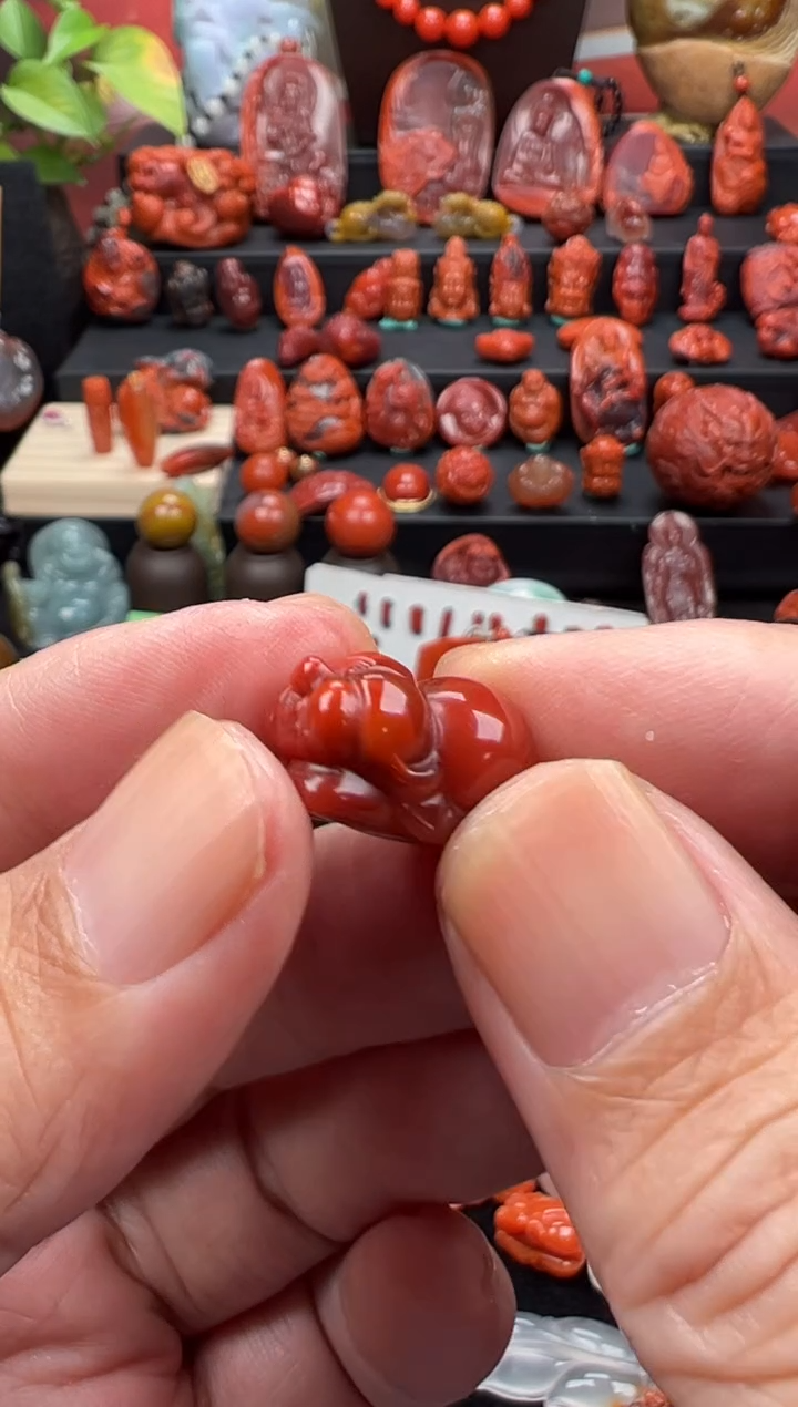 未镶嵌猪南红玛瑙o****o猪