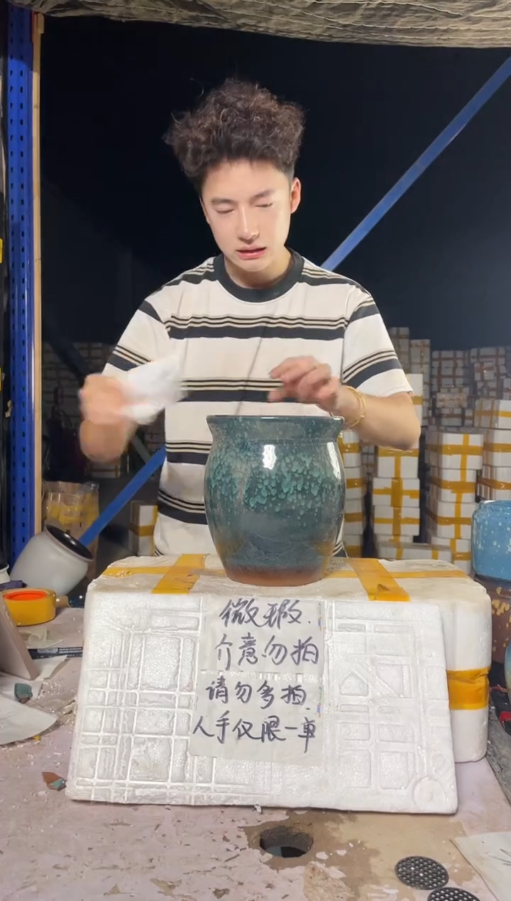 紫砂花盆宜兴紫砂粗陶花盆盆盆19/17