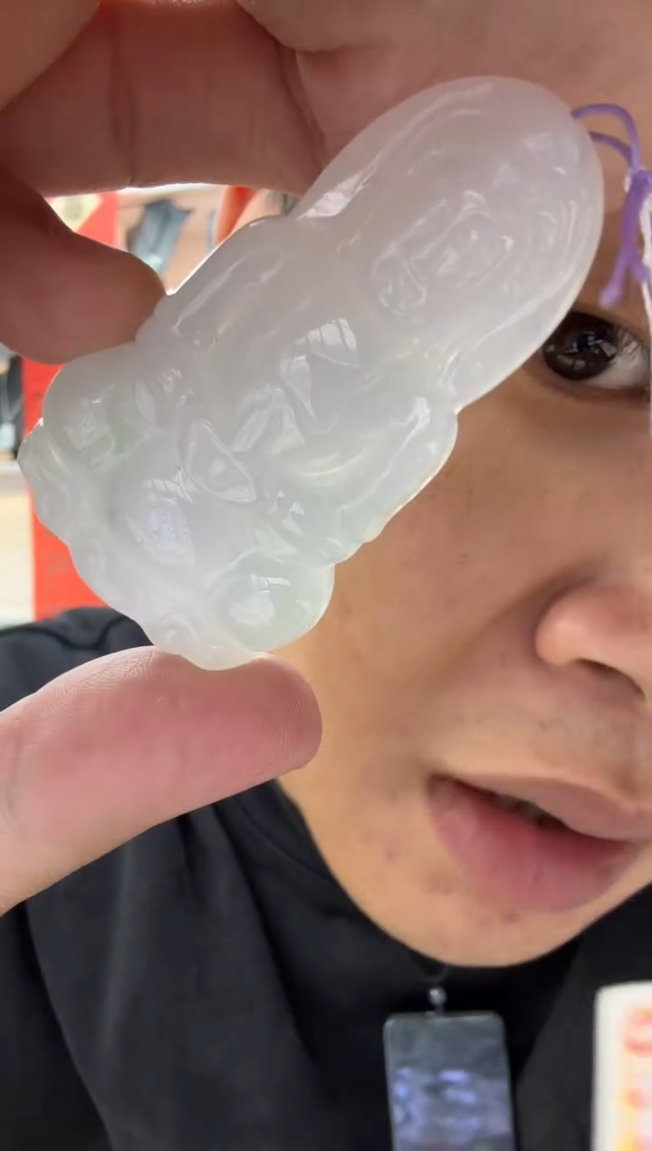 【闪购商品】翡翠颈饰未镶嵌天然翡翠A货孤品一件