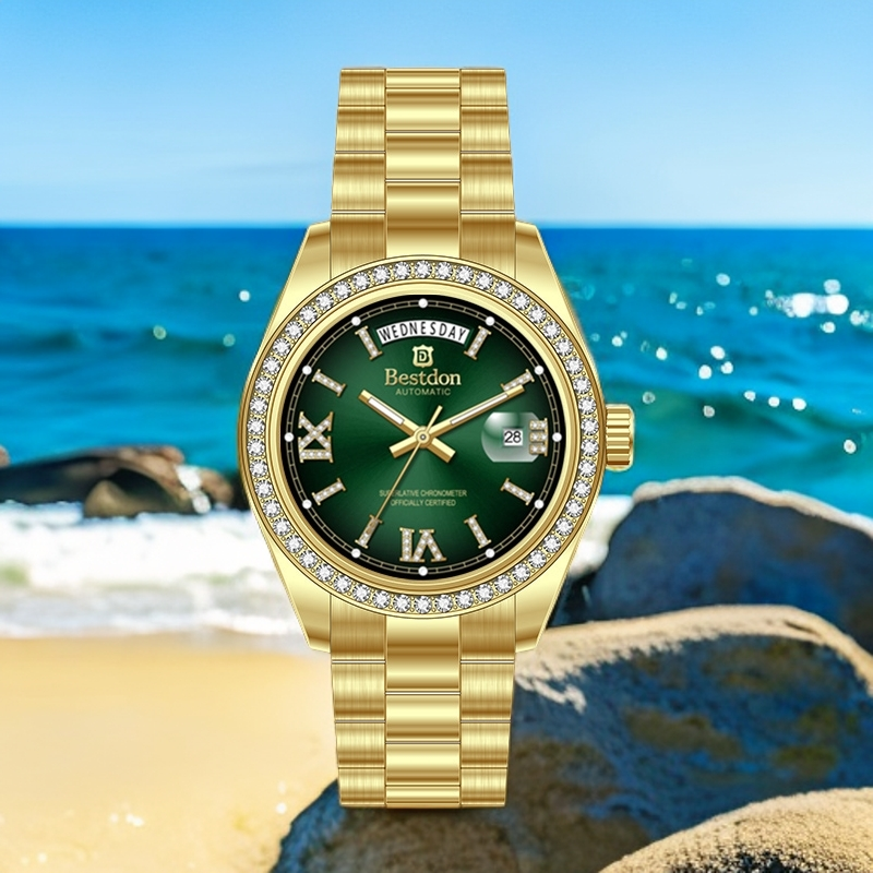 【邦顿亚洲总部直发】-三代日志升级版-高奢夜光防水全自动机械男表