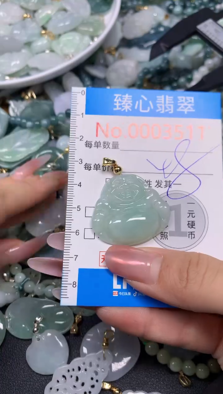 【闪购商品】翡翠颈饰未镶嵌含绳0003511