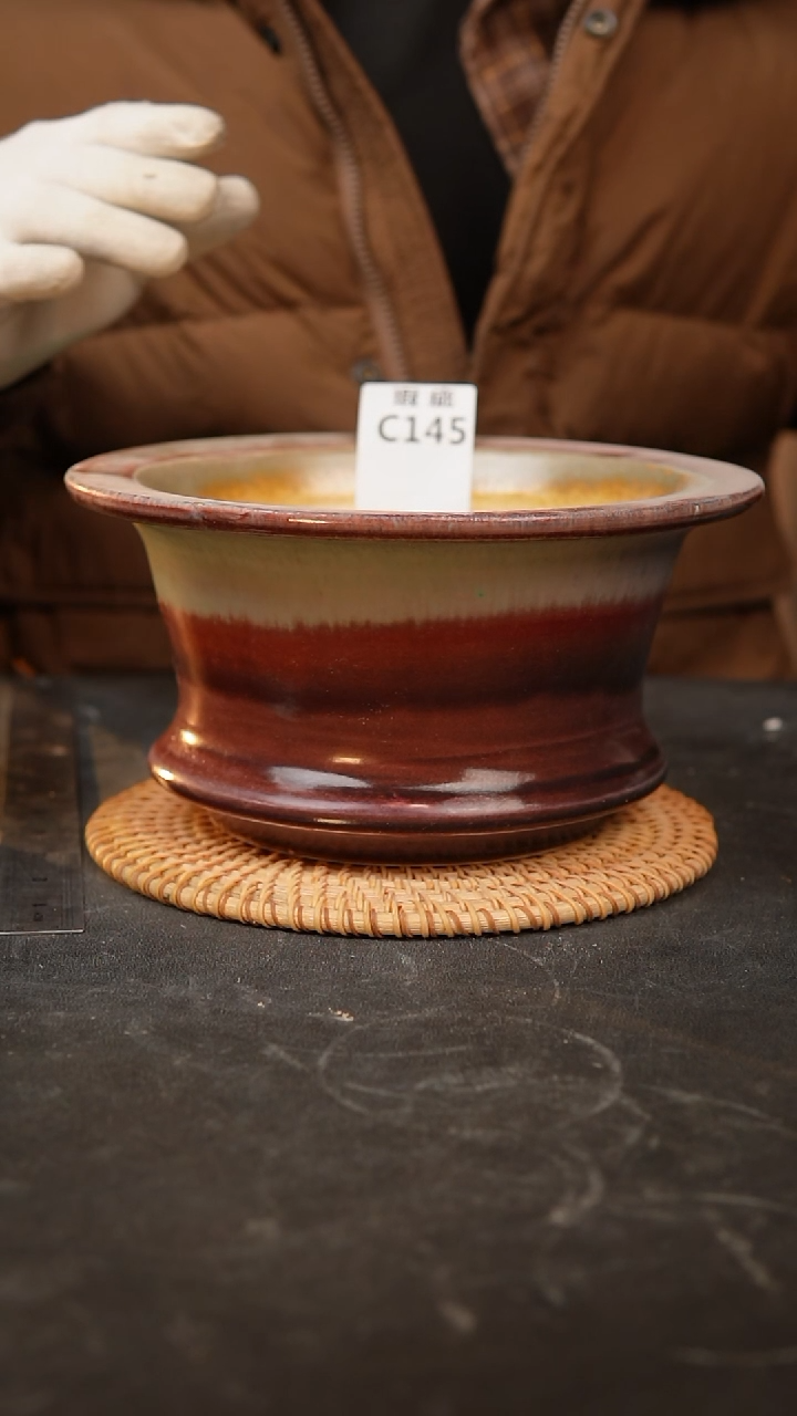 【闪购商品】瓷片145泥泥手工花盆