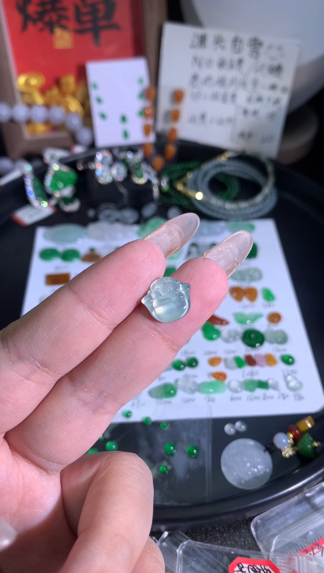 未镶嵌裸石翡翠元宝佛