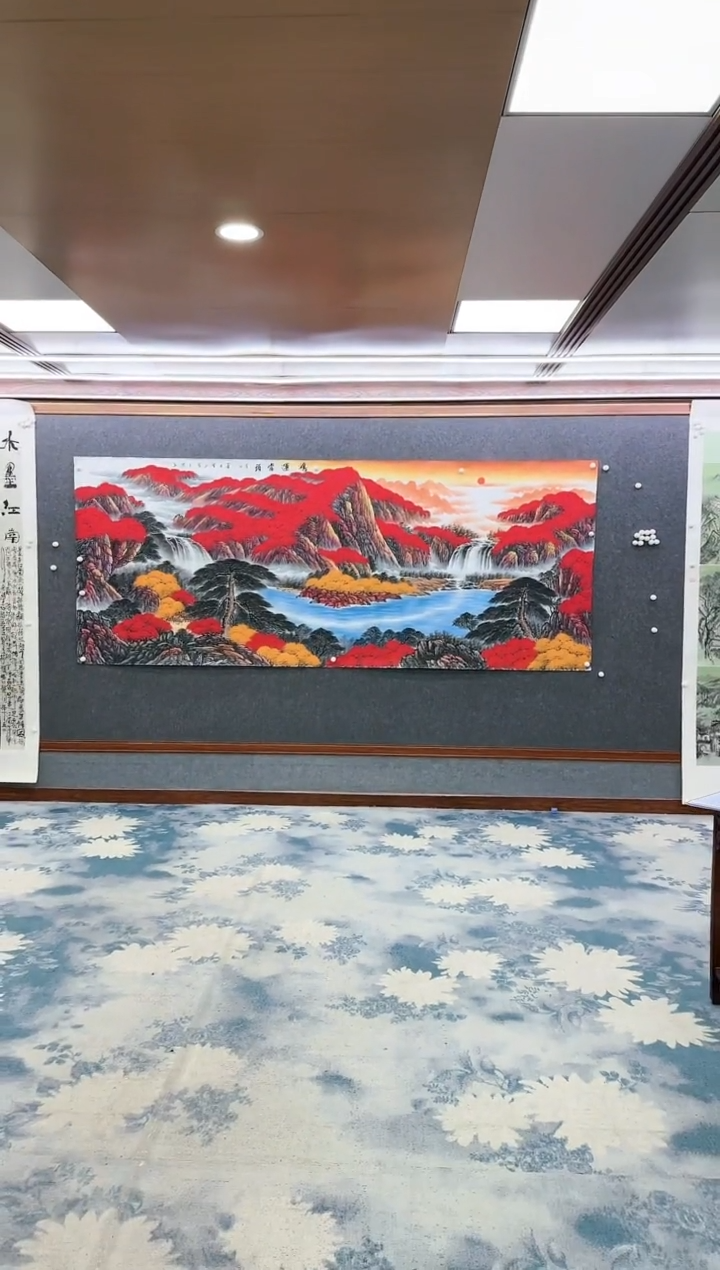【闪购商品】绘画z刘雪红-山水国画-大丈二