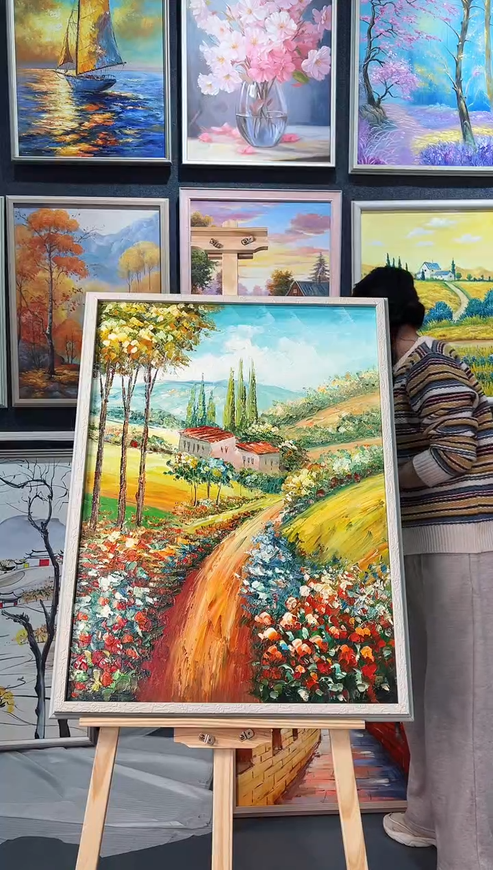 【闪购商品】油画73号 60*80 田园-手绘油画