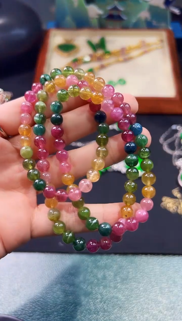 【闪购商品】碧玺颈饰未镶嵌项链