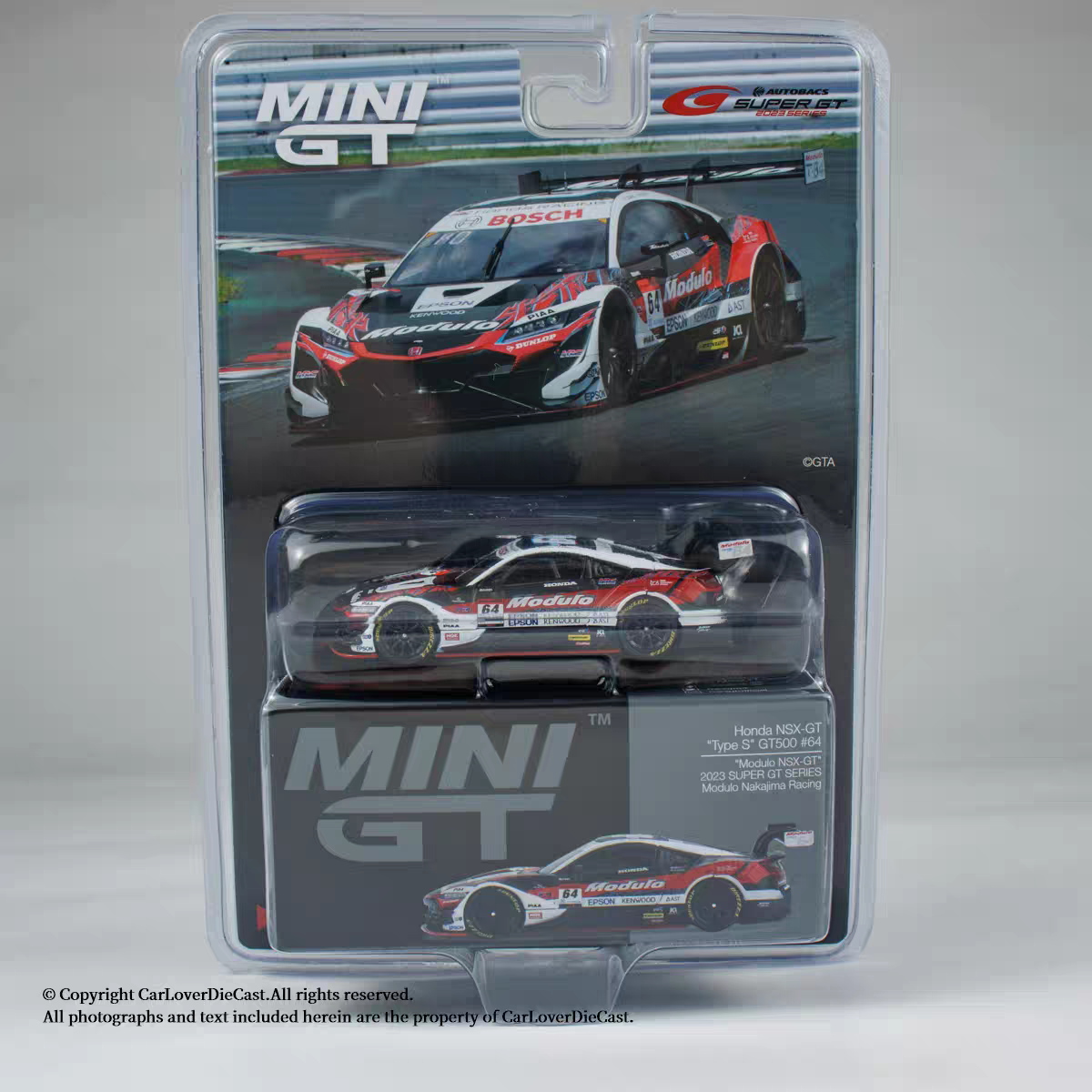 MINIGT 1:64 #992 本田 NSX-GT #64 SuperGT 2023赛车合金车模
