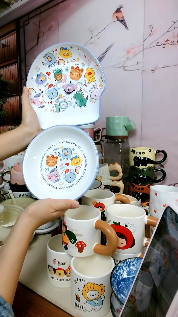 陶【闪购福利】卡通圆碟+蘑菇造型盘